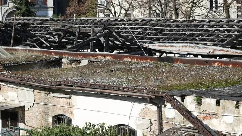 Bumbaca Gorizia 09.11.2016 Ex deposito tram crolla © Fotografia di Pierluigi Bumbaca