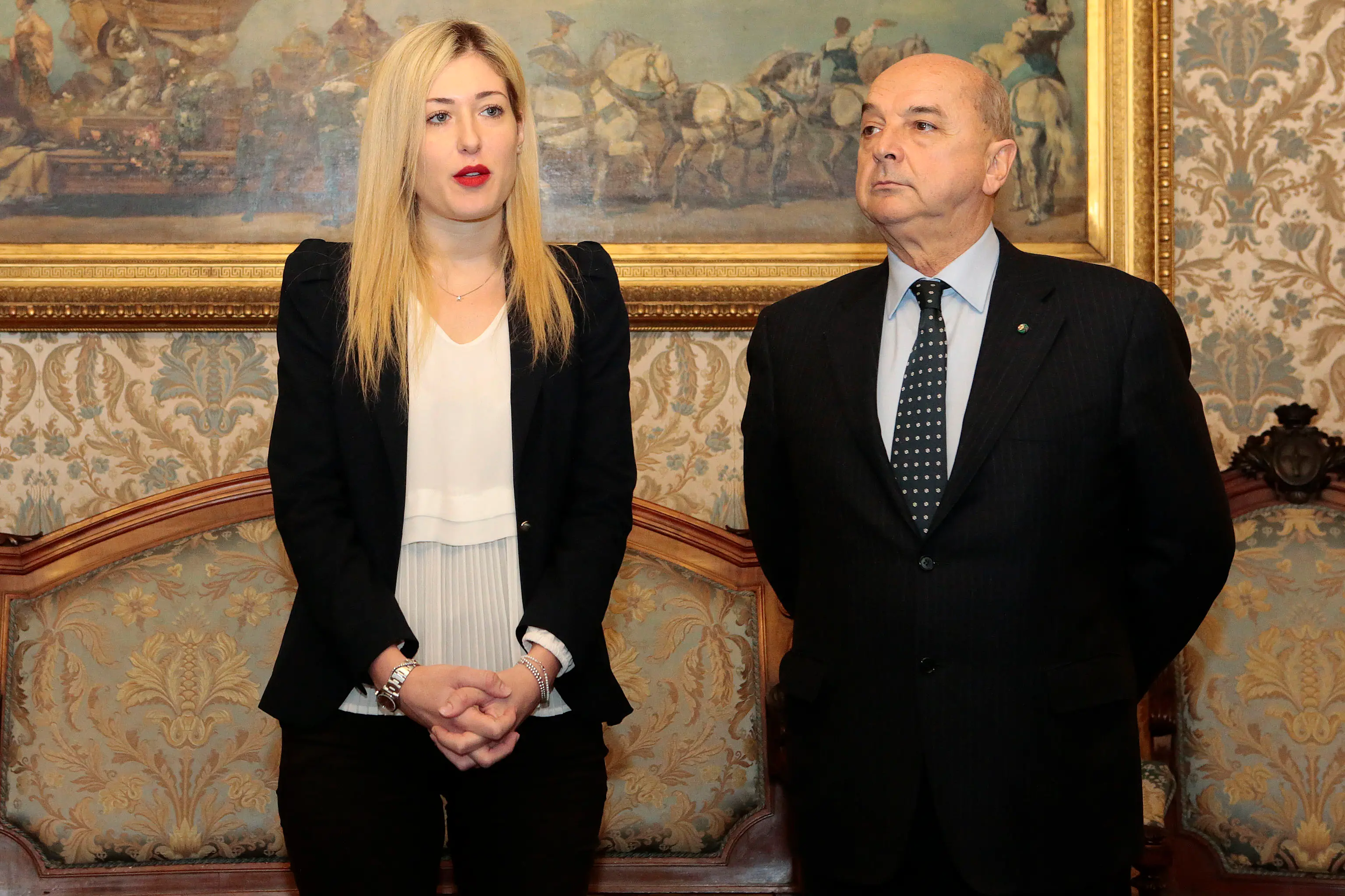 Silvano Trieste 2018-12-28 Salotto Azzurro, conferenza stampa sul Capodanno e presentazione nuovo assessore, Francesca De Santis