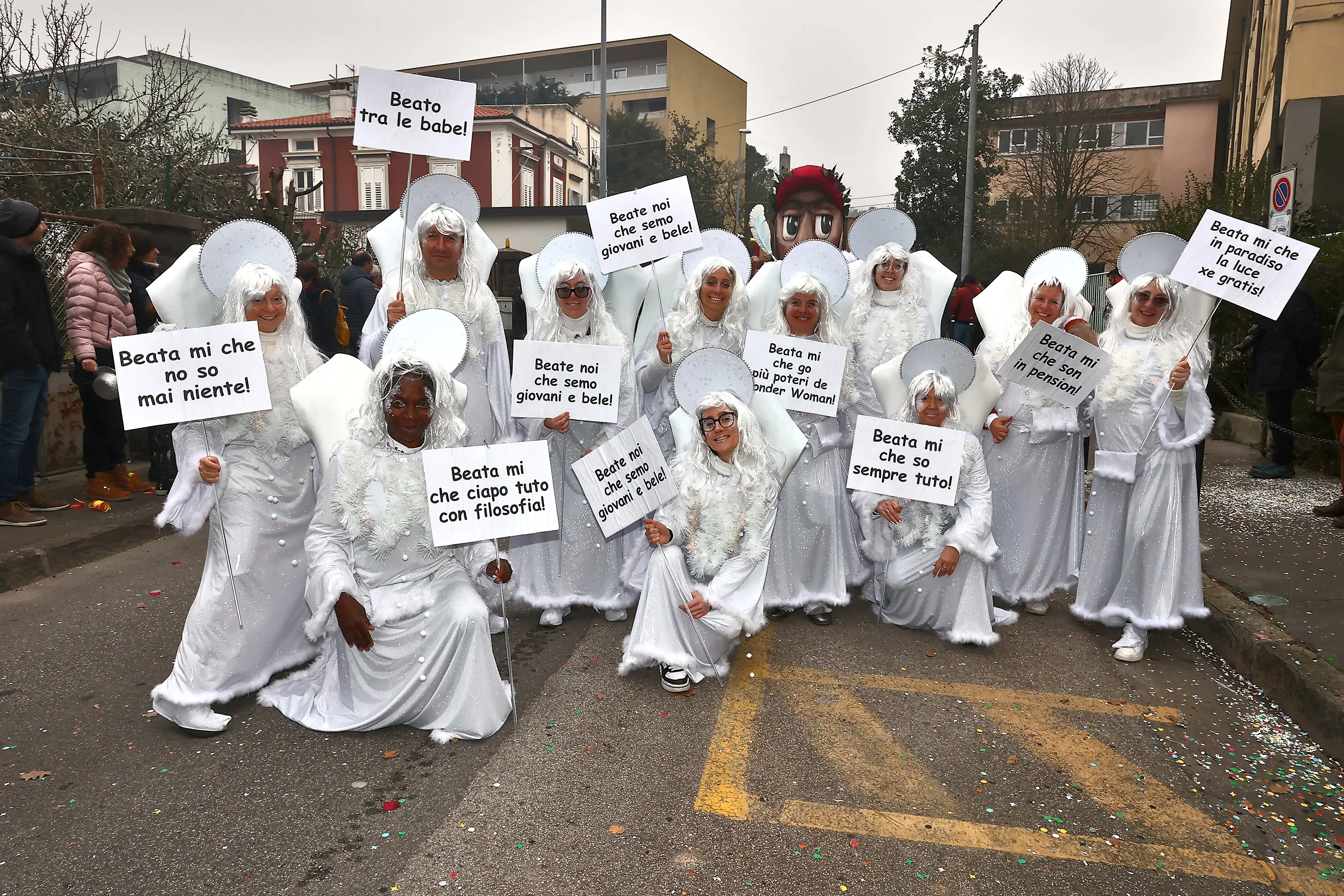 Lasorte Trieste 19/02/23 - Muggia, Carnevale, Mandrioi, Commedia...Divina