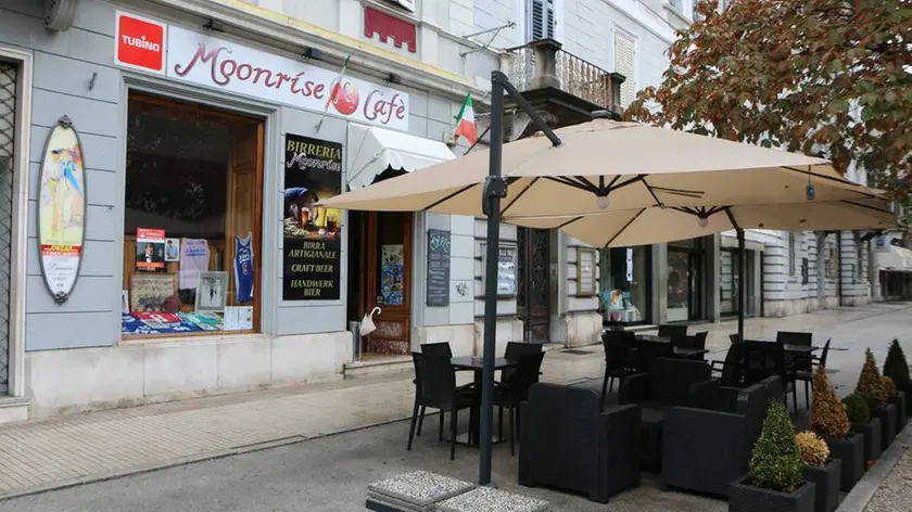 Il bar Moonrise in corso Italia a Gorizia