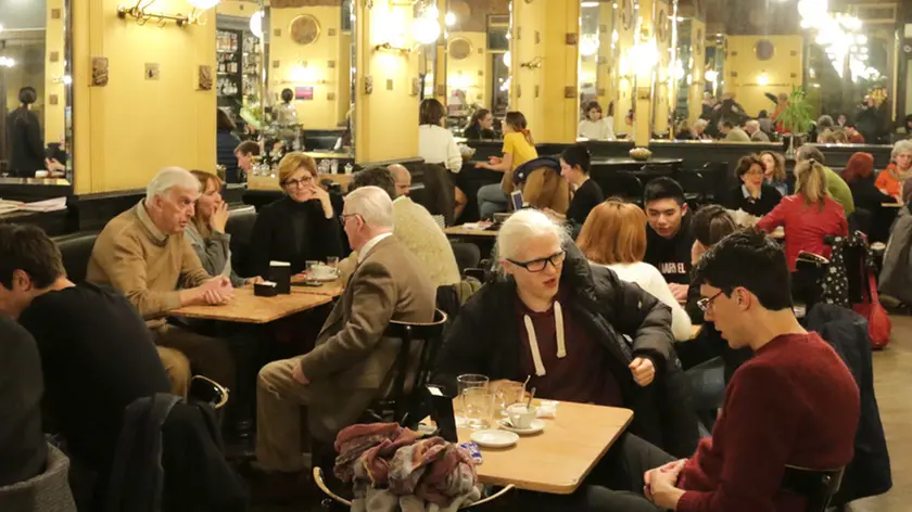 Lasorte Trieste 27/02/20 - Via Battisti, Caffè S.Marco affollato, Coronavirus
