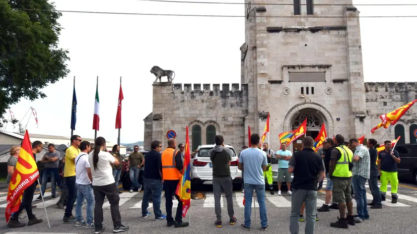 Foto Bruni 23.05.2018 Porto-Presidio operai sindacato USB