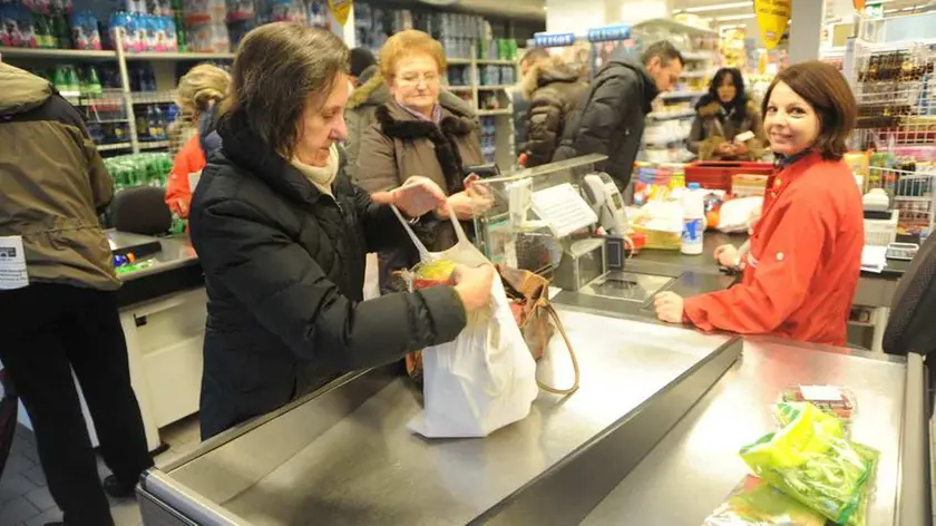 Bumbaca Gorizia 08.01.2011 Conad, borse spesa - Foto di Pierluigi Bumbaca