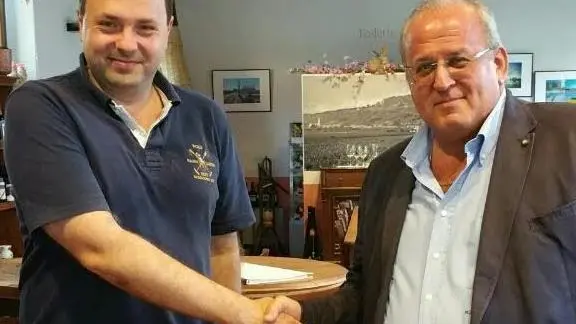 I sindaci di Cormons Felcaro e di Gorizia Ziberna Foto di repertorio