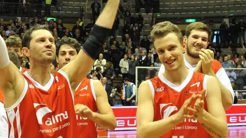 Foto BRUNI 05.02.17 Basket Alma Trieste- Fortitudo Bologna--Green,Pecile e Baldasso