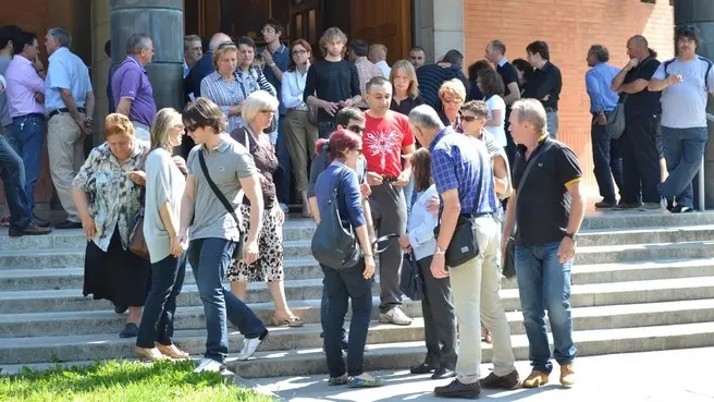 Cervignano 30 Maggio 2012 funerale Telefoto Copyright Petrussi Foto Press Turco