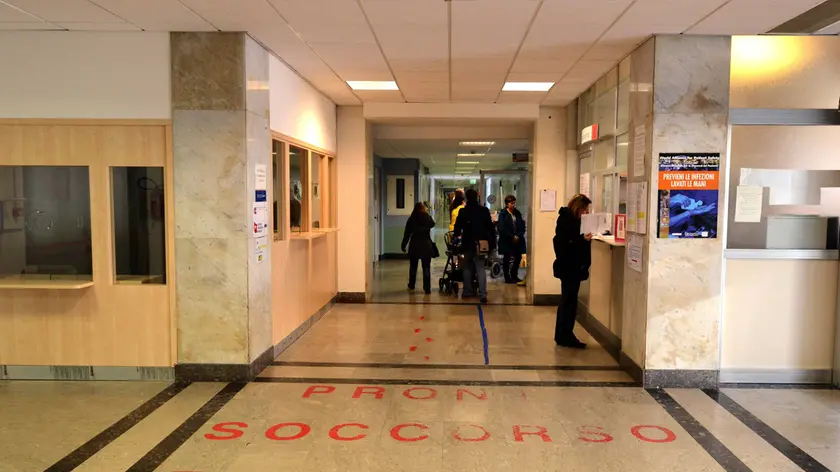 L'ingresso del Pronto soccorso pediatrico