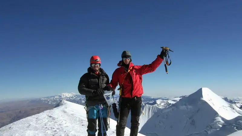 I goriziani Andrea Olivieri e Aòessandro Simonazzi in "Illimani"