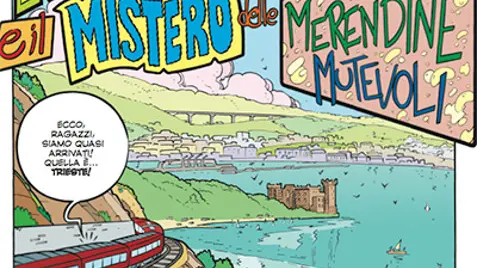 Un particolare del fumetto ambientato a Trieste