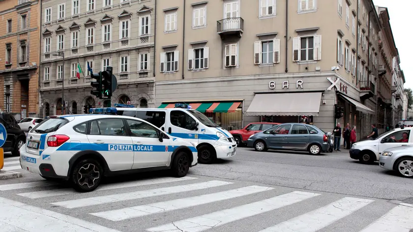 Silvano Trieste 05/10/2017 Largo Piave, incidente auto moto