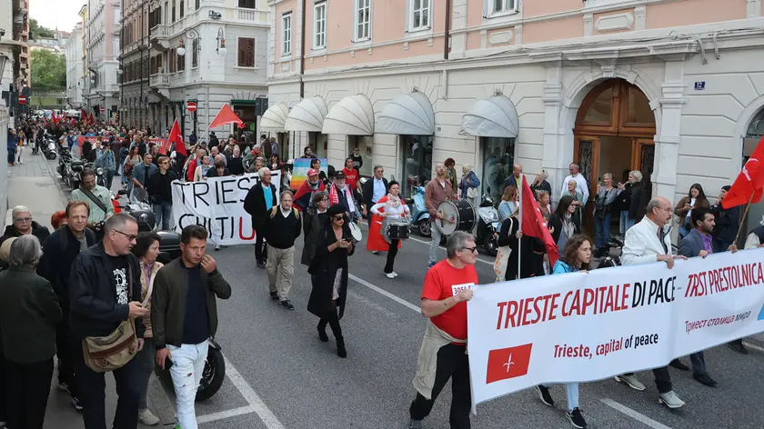 Nel fotoservizio di Andrea Lasorte alcune immagini del corteo degli indipendentisti a Trieste