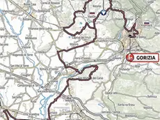 Il percorso della tappa di domenica Grado-Gorizia