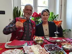 Sebastiano Visintin (S), 72 anni, marito di Liliana Resinovich (D), 63 anni, pensionata, scomparsa dalla sua abitazione a Trieste il 14 dicembre 2022. Foto Ansa