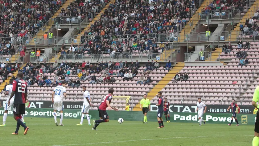 Un'immagine di un Cagliari-Inter allo stadio Rocco