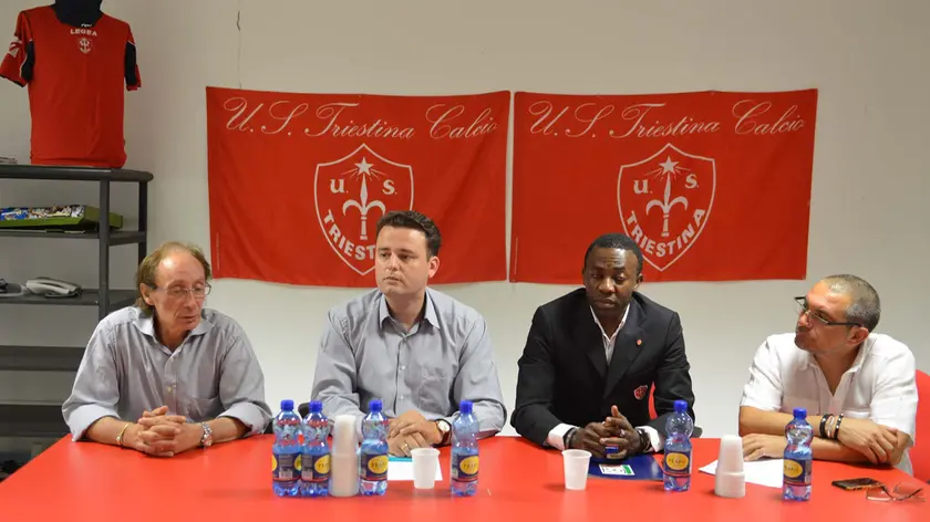 Il presidente Hamdi Mehmeti con l'ex diesse Vignoni