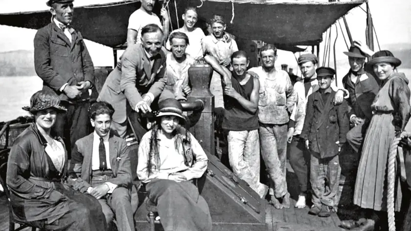 Gruppo di studenti di Belle arti