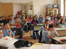 Una classe della scuola media di Buie