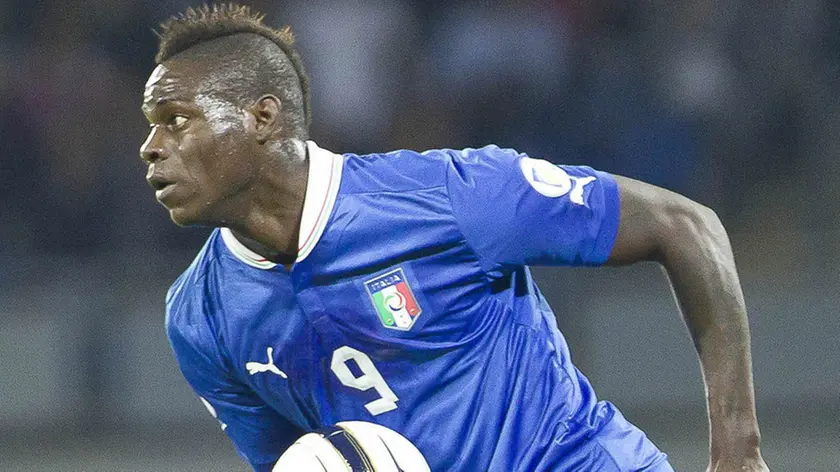 15.10.13, Napoli, Stadio San Paolo, qualificazioni mondiali Brasile 2014, ITALIA-ARMENIA, nella foto: DOPOGOL BALOTELLI 2-2