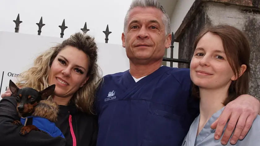 Erika Ricciardi e Romeo, Giulio Lenarduzzi e l’assistente Foto Marega