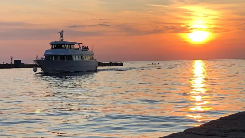 Il Delfino Verde al tramonto