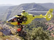 Soccorso alpino in azione in un'immagine di archivio