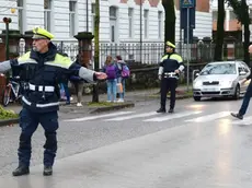 Vigili urbani a Gorizia (Foto Marega)