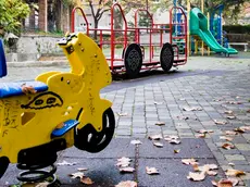 L’area giochi nel giardino di piazza Carlo Alberto