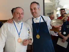 Il vincitore Daniele Valmarin, a destra, assieme al bronzo Claudio Rosso (Bruni)