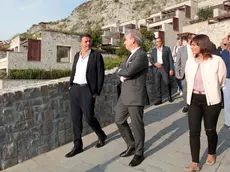 Matteo Renzi visita il complesso di Sistiana (foto Massimo Silvano)