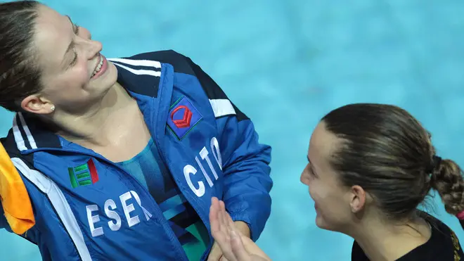Lasorte Trieste 07/06/13 - Piscina Bianchi, Campoonati Italiani Tuffi,Trampolini 1 Mt. Femminile, Noemi Batki e Tania Cagnotto