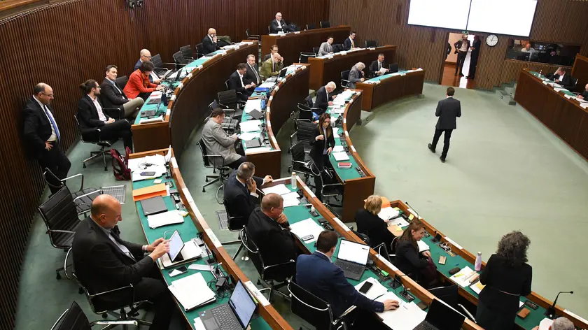 L'aula del Consiglio regionale (Ansa)