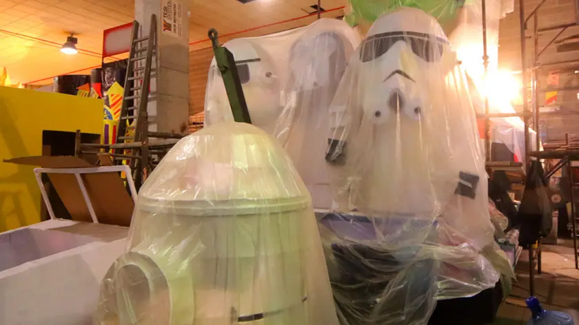 Lasorte Trieste 13/02/17 - Muggia, Allestomento, Lavori, Carri di Carnevale, Compagnia Trottola, Legoland