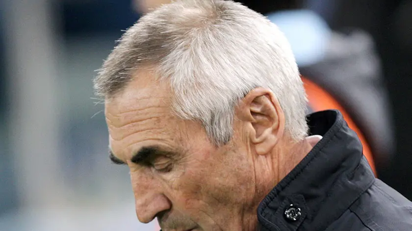 PROIETTI - Roma, 06.01.14, stadio Olimpico, Serie A 2013-14 18a giornata, Lazio-Inter - Nella foto: Edy Reja e Alberto Bollini