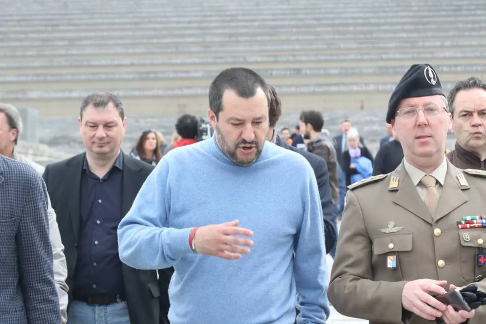 Bumbaca Gorizia 09.04.2018 Salvini a Redipuglia © Fotografia di Pierluigi Bumbaca
