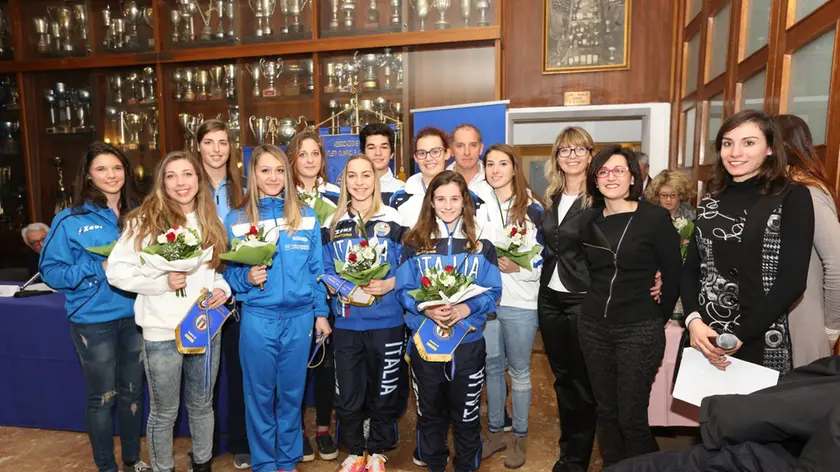 Gli atleti premiati a Gorizia