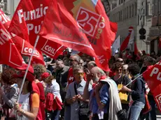 Corteo di protesta dei dipendenti delle autonomie locali