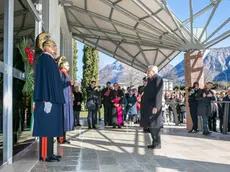 Il Presidente Mattarella in visita al Cimitero delle Vittime del Vajont a Fortogna di Longarone nel 2019