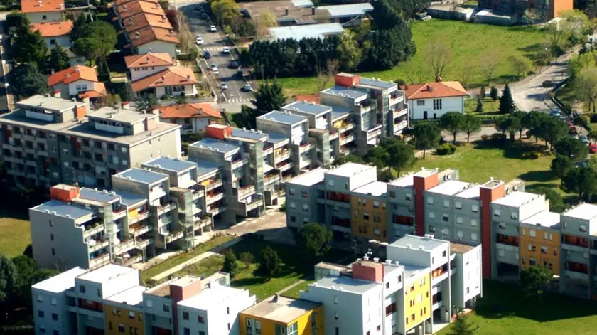 Bumbaca Gorizia Aerea Cormons zona via Foro Boario