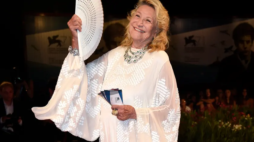 29/08/2014 Venezia, 71 Mostra Internazionale d' Arte Cinematografica. Red Carpet del film She's fanny that way. Nella foto Marta Marzotto