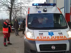 L'ambulanza intervenuta a Cormons