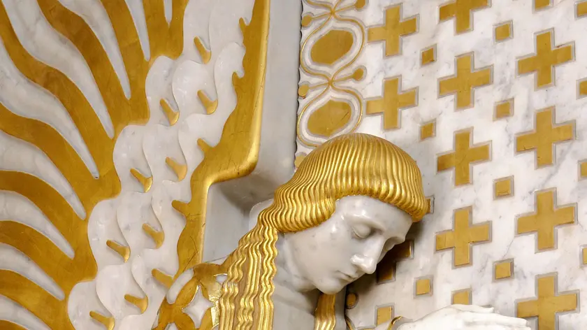 Un particolare del tabernacolo della cappella del Vurnik