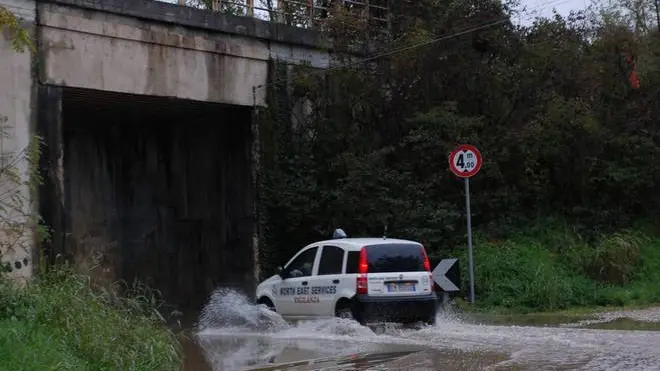 Bumbaca Gorizia 01.11.2012 Allagamento strada Corona Cormons La Boatina - Fotografia di Pierluigi Bumbaca