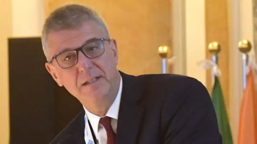 Foto Bruni Trieste 21.05.2019 Mauro Giacca: Convegno Internazionale ICGEB-al tavolo Lawrence Banks