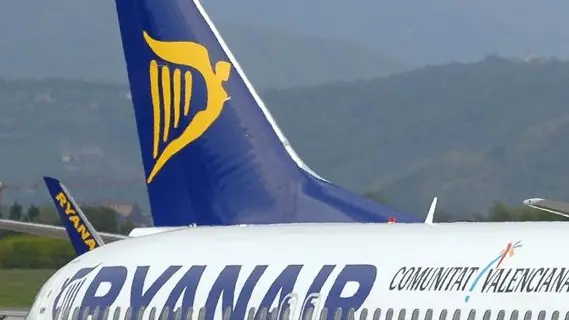 Un aereo della Ryanair