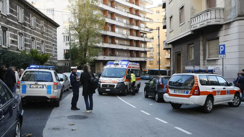 L'investimento in via Fabio Severo (foto Silvano)