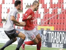 L'alabardato Gianluca Litteri in azione