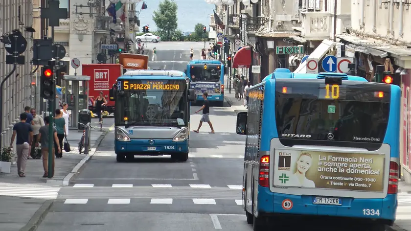 Autobus in un'mmagine d'archivio