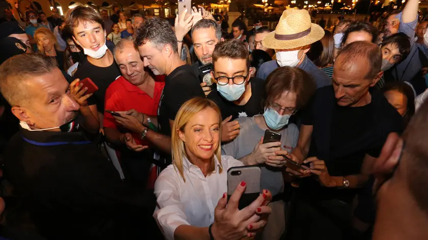 Settembre 2021 prima delle Comunali: Giorgia Meloni in piazza Ponterosso