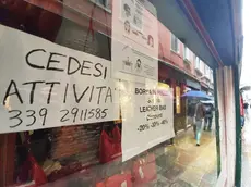 Interpress\M.Tagliapietra Venezia 02.12.2020.- Negozi chiusi con cartelli. Calle dei Fuseri.