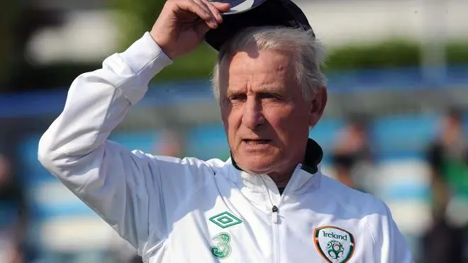 Head coach of Republic of Ireland, Giovanni Trapattoni, during national team training at Borgo a Buggiano Stadium in Pistoia, 28 May 2012. ANSA/CARLO FERRARO